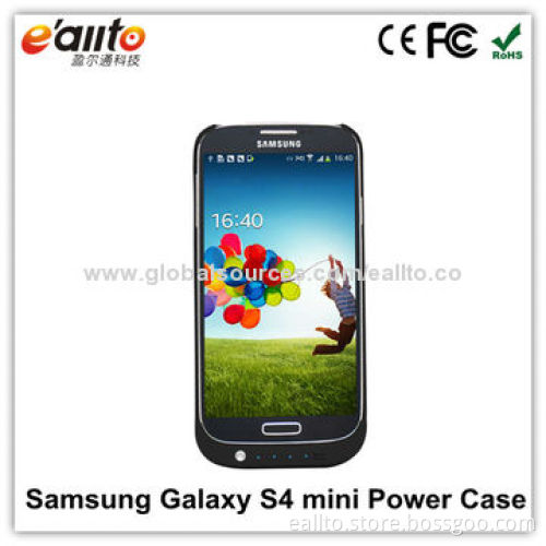 Rechargeable Battery Case for Samsung Galaxy S4 Mini, Sized 134*63*17mm
